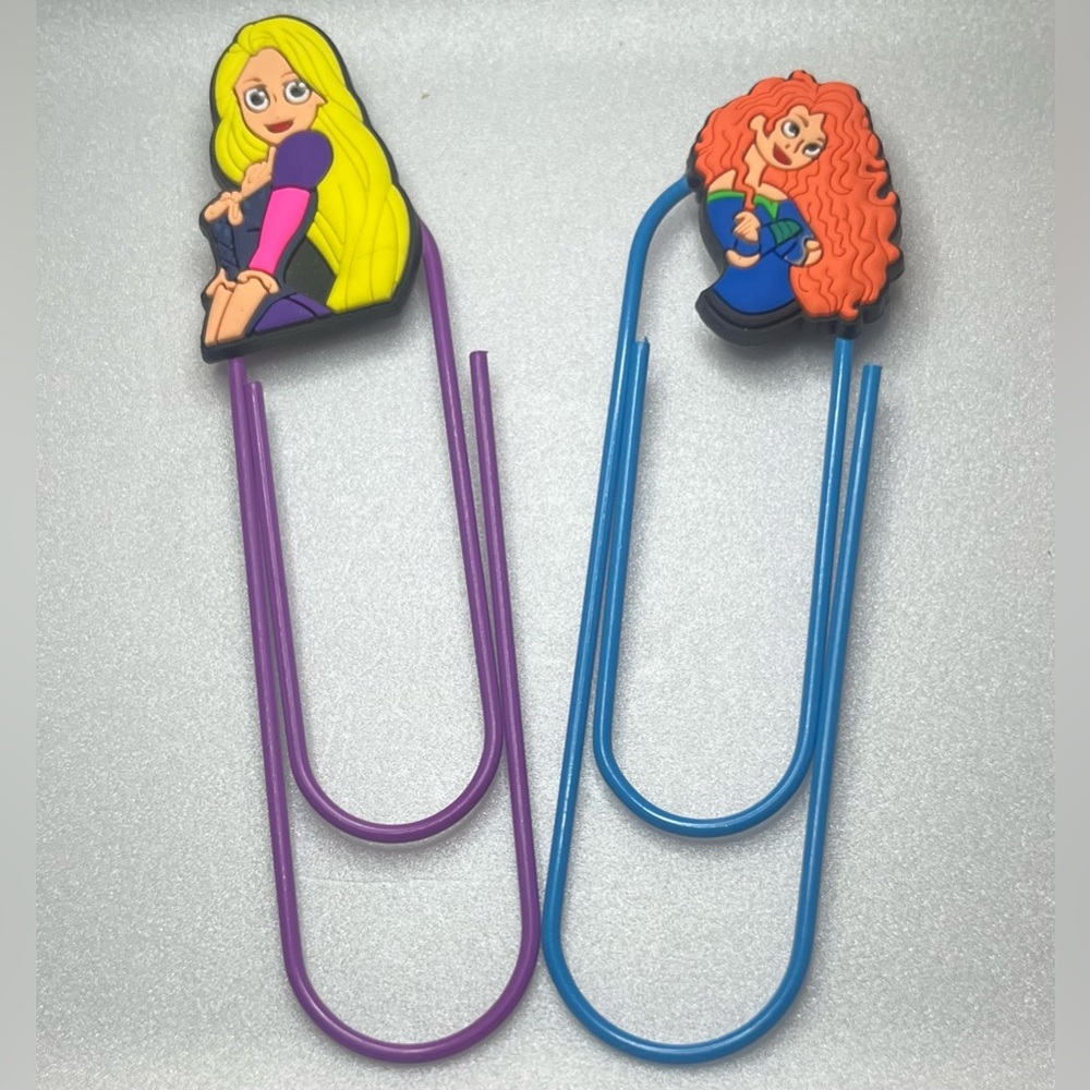 Princess Paper Clip Bookmark Duo